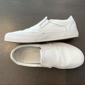 VANS leather slip on with deluxe insole